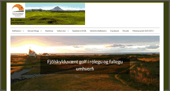 Desktop Screenshot of gvsgolf.is